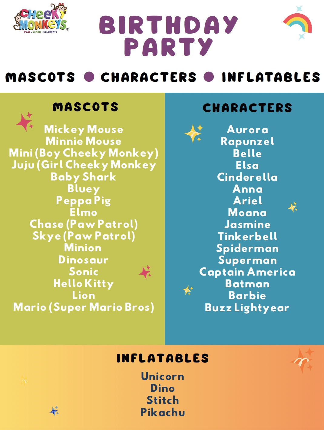 Characters PDF preview